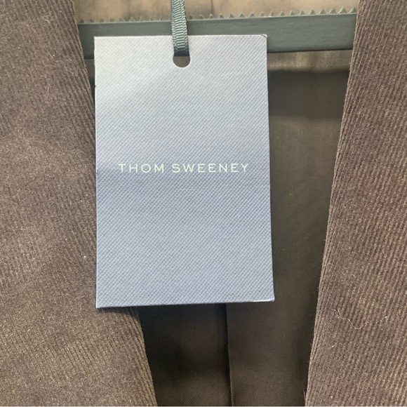 Brand New Thom Sweeney Wool Corduroy Deep Brown Suit Jacket size 50 / M - Picture 9 of 11